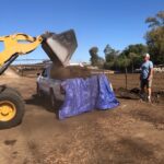 Paid PIck-up Truck Loading Monkey Hair Mulch-2 5.2022 | SPV Soils