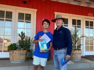Dr. K donating products to Brayden of PATH | SPV Soils