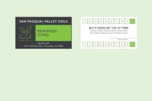Customer Rewards Card | San Pasqual Valley Soils