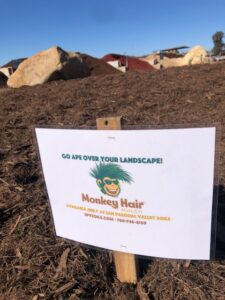 FPGS Monkey Hair Mulch and Sign | SPVS