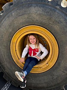 Close up view of Big Loader Wheel | SPV Soils