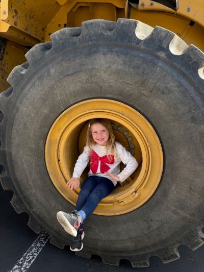Close up view of Big Loader Wheel | SPV Soils