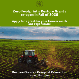 Zero Foodprint's Restore Grant | SPV Soils