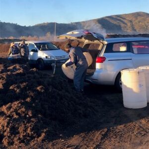 Loading Free Monkey Hair Mulch® at FPGS Jan 2024 | SPV Soils