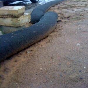 Filtrexx Compost Filter Sock on Impervious Surface | SPV Soils