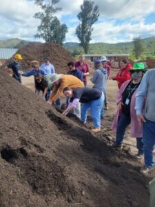 D'Vine Path Tour Group getting their hands dirty 3.14.24 | SPV Soils