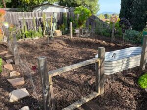 First-time FPGS participant's garden freshly mulched | SPV Soils