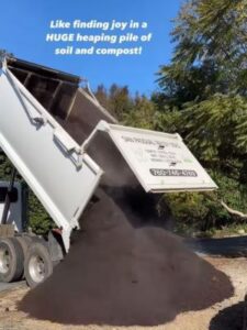 Delivering compost and soil to Stephanie's Healing Garden | SPV Soils
