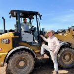 Dr. K with Cesar on Tractor | SPV Soils