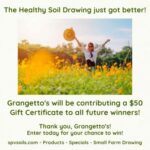 Healthy Soil Drawing winner $50 Grangetto”s Gift Certificate | SPV Soils