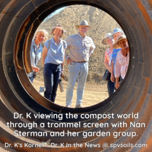 Dr. K with Nan Sterman Garden Group Tour | SPV Soils