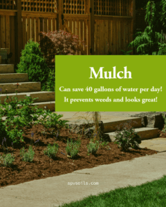 Mulch Conserves Water | SPV Soils