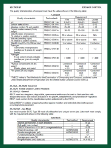 Caltrans Erosion Control Table 2 | SPVSoils
