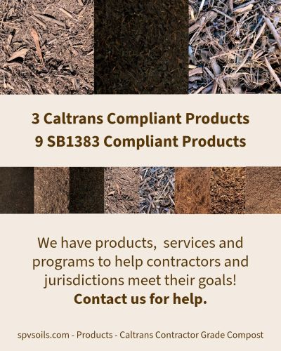 Caltrans & SB1383 Compliant Products | SPV Soils